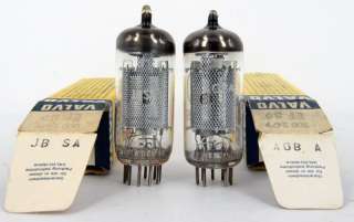Pair of NOS (New Old Stock) VALVO EF89 vintage electron tubes made in 