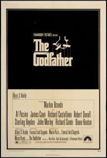 The Godfather 1972 Original U.S. One Sheet Movie Poster  