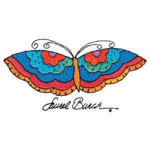 Embroidery Machine Design CD LAUREL BURCH FLYING COLORS  