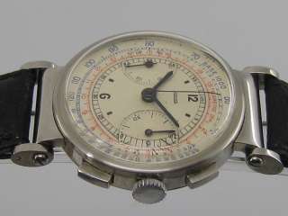 JAEGER CHRONOGRAPH STAHL 40ER KLASSIKER KAL. 285  