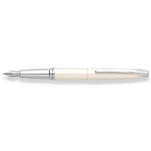   Pearlescent White Medium Point Fountain Pen   886 38M: Office Products