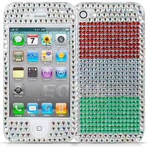   FLAG 3D CRYSTAL BLING CASE FOR iPHONE 4 Cell Phones & Accessories