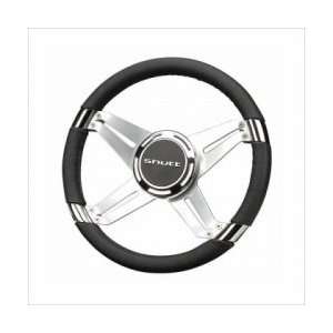   Shutt Auto X4 Steering Wheel With 4 Silver Brushed Spokes Automotive