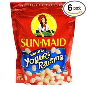 Sun Maid Vanilla Yogurt Raisins, 8 Ounce: Grocery & Gourmet Food