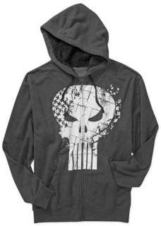   Comics Punisher (Frank Castle) Zip Up Hoodie Sweatshirt Sz L XL  
