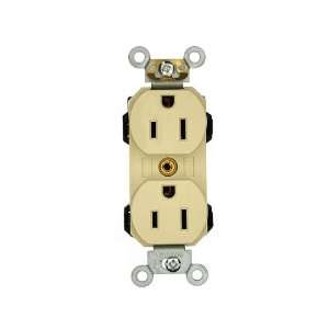  Leviton M5262 SI 15 Amp, 125 Volt, Narrow Body Duplex 