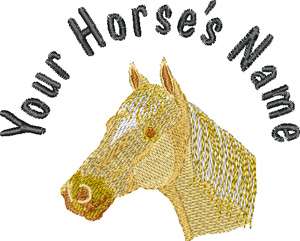 Palomino Horse Custom Name Embroidery Wind Shirt  