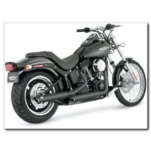 Vance and Hines 46835 Twin Slash 3 Slip On Muffler for Harley Davidson 