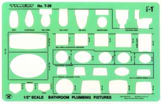 39 1/2 SCALE BATHROOM PLUMBING TEMPLATE   Design  