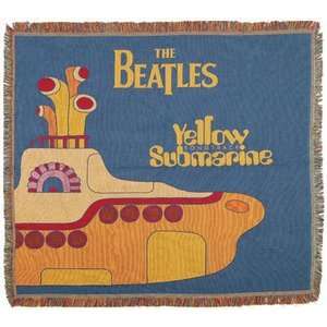  Yellow Submarine Woven Tapestry Throw   The Beatles 
