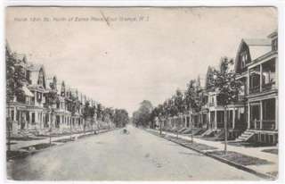 18th Street Scene East Orange NJ 1910 postcard  
