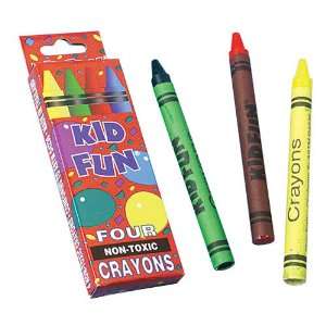  4 Pack Crayon Boxes: Toys & Games