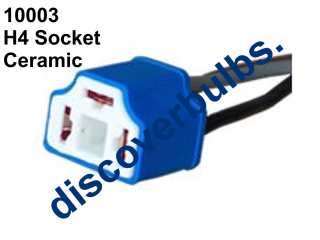 10003 H4 Headlight Bulb Socket Connector Xenon Ceramic Heat Resistant 