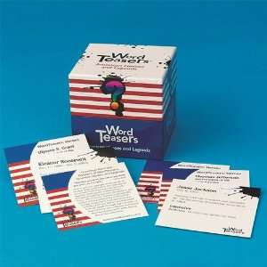    Word Teasers American Heroes and Legends Game Toys & Games
