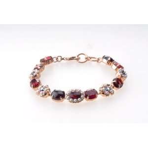  ANYA Slide Bracelet with Swarovsky Crystals and Beads 