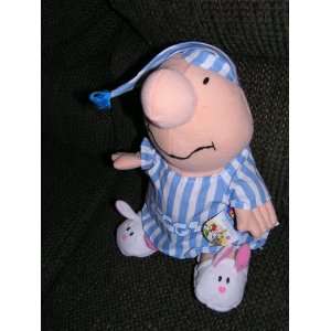   10 Stuffed Doll in Nightshirt and Cap with Bunny slippers by Nanco