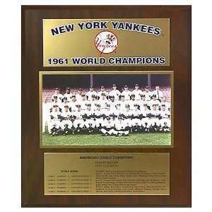  MLB Yankees 1961 World Series Plaque: Sports & Outdoors