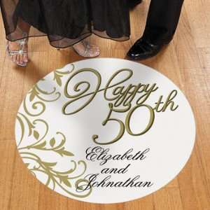 Personalized 50th Anniversary Floor Cling   Party Decorations & Floor 