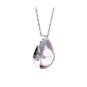  White AA Pearl Necklace with Silver Jewelry
