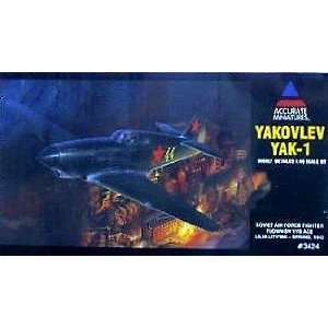 Yakovlev YAK 1 Highly Detailed 148 Scale Plastic Model Kit