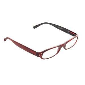 Aventura (B300) Womens Red With Rhinestone Temples Reading Glasses 