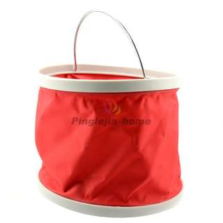 Collapsible Outdoor Camping Fishing Water Barrel Carrier bucket Pail 