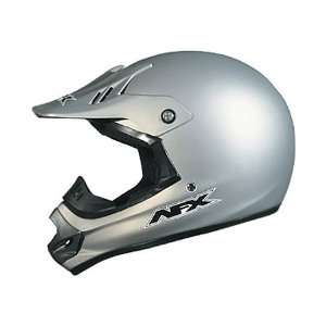   Lightweight Solid Full Face Helmet XXXX Large  Silver: Automotive