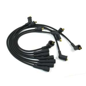   Flame Thrower Black Custom Fit 6 Cylinder Spark Plug Wire: Automotive