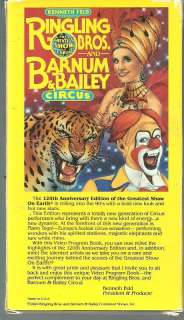 Ringling Bros. Barnum Bailey CIRCUS 120th Anniversary VHS Greatest 