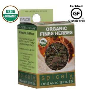 Spicely 100% Organic and Certified Gluten Free, Fines Herbes  