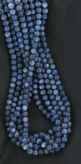 AAA BEAUTIFUL KYANITE ROUND BEADS 6mm DARK~  