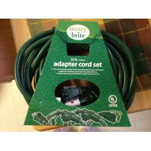  Merry Brite 25ft.(7.62m) Adapter Cord Set: Home 