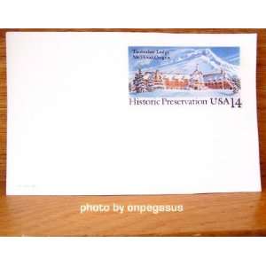 1986 US $.14 Historic Preservation post card: Timberline 