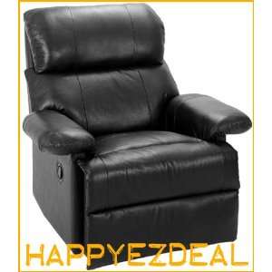  Black Leather Recliner Chair   Wall Hugger Unit: Home 