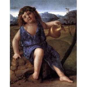   , painting name: Young Bacchus, By Bellini Giovanni  Home & Kitchen
