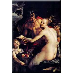  Bacchus, Ceres and Cupid 11x16 Streched Canvas Art by 