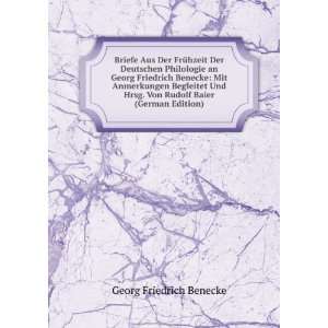   . Von Rudolf Baier (German Edition) Georg Friedrich Benecke Books