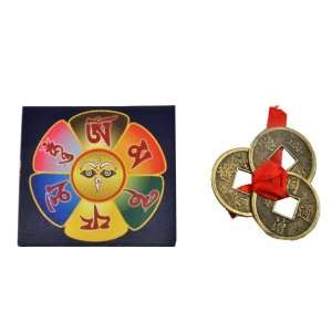   Coin Charm, Iching Coin Cure, and a Free Copyrighted Buddha Eye Magnet