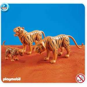  Playmobil Set of 3 Tigers, 7037: Toys & Games
