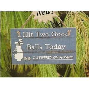  Adventure Marketing I Hit Two Good Balls Today Ornament 