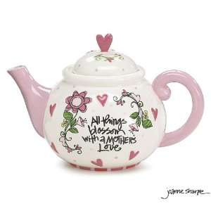  All Things Blossom with a Mothers Love Teapot: Home 