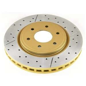 DBA DBA2310X Street Gold Cross Drilled and Slotted Front Vented Disc 