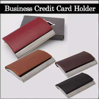 Aluminum PU（Polyurethane) Business ID Credit Card Holder Horizontal 