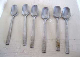   Vintage HISAR ROSTFREI 18/8 Stainless Steel Modern Demitasse Spoons