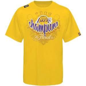 Los Angeles Lakers 2009 NBA Champions Gold Thrasher T 