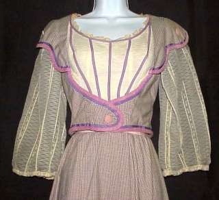 LATE 1800s VICTORIAN PERIOD DRESS WESTERN FRONTIER  