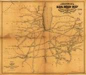 Chapmans rail road map of Ohio, Indiana, Michigan, Illinois 