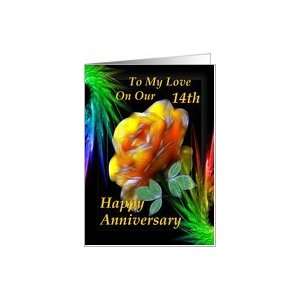  Anniversary ~ Partner / Spouse ~ Year Specific 14th 
