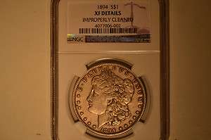 1894 Morgan Silver Dollar NGC XF Details. RARE  