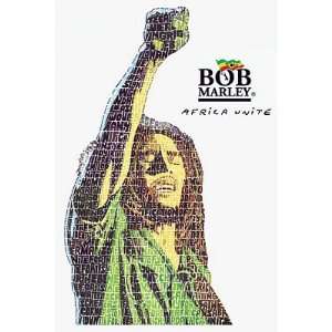   ) Bob Marley (Africa Unite Lyrics) Music Poster Print